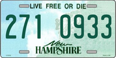 NH license plate 2710933