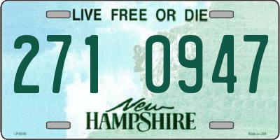 NH license plate 2710947
