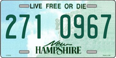 NH license plate 2710967