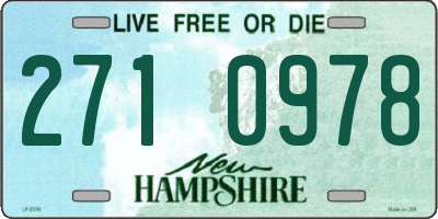 NH license plate 2710978