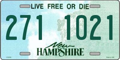 NH license plate 2711021