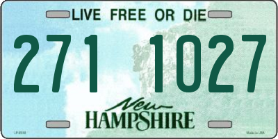 NH license plate 2711027
