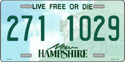 NH license plate 2711029