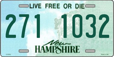 NH license plate 2711032