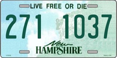 NH license plate 2711037