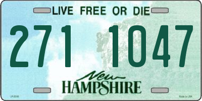 NH license plate 2711047