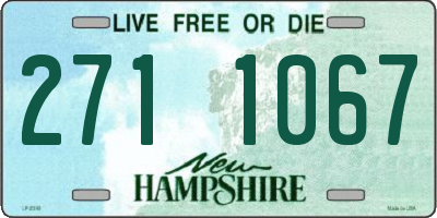 NH license plate 2711067