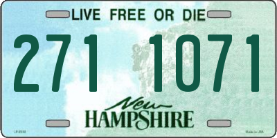 NH license plate 2711071