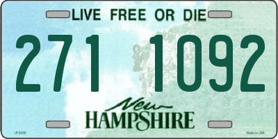 NH license plate 2711092