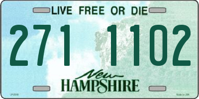 NH license plate 2711102
