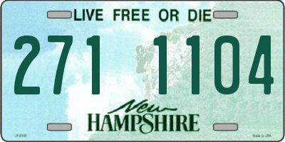 NH license plate 2711104