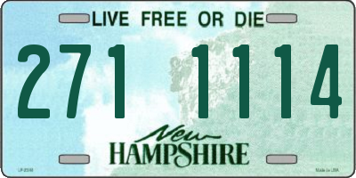 NH license plate 2711114