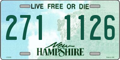 NH license plate 2711126