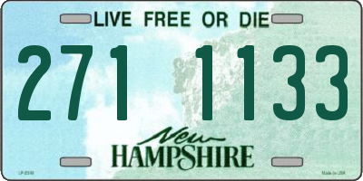 NH license plate 2711133