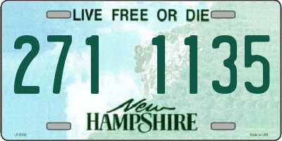 NH license plate 2711135