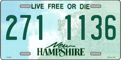 NH license plate 2711136