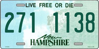NH license plate 2711138