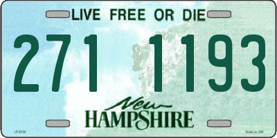 NH license plate 2711193