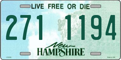 NH license plate 2711194