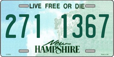 NH license plate 2711367