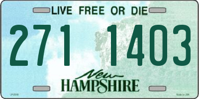 NH license plate 2711403