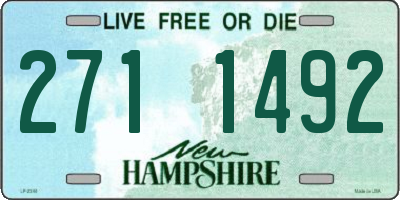 NH license plate 2711492