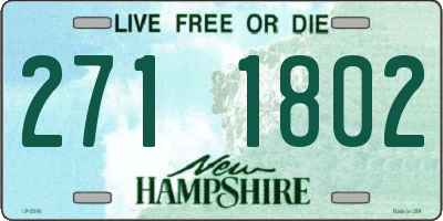 NH license plate 2711802