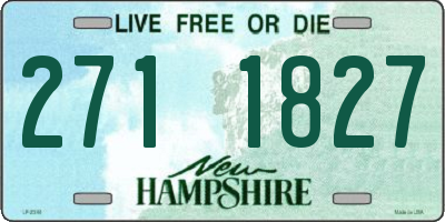 NH license plate 2711827