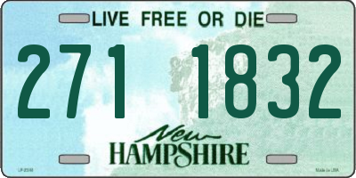 NH license plate 2711832