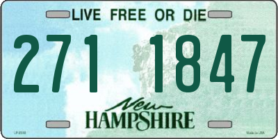 NH license plate 2711847
