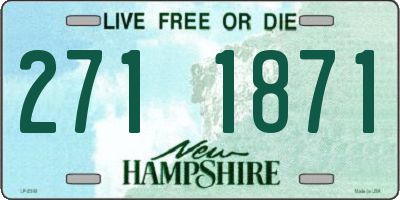 NH license plate 2711871
