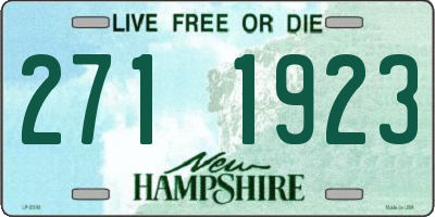 NH license plate 2711923