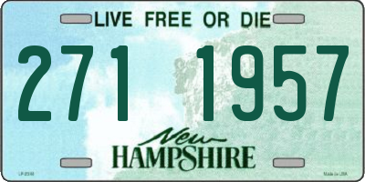 NH license plate 2711957