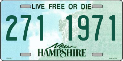 NH license plate 2711971