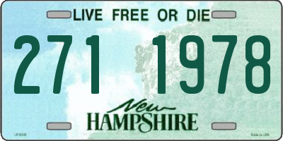 NH license plate 2711978