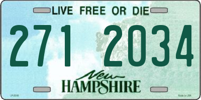 NH license plate 2712034