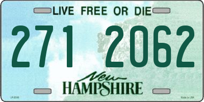 NH license plate 2712062