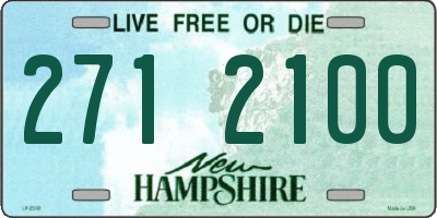 NH license plate 2712100