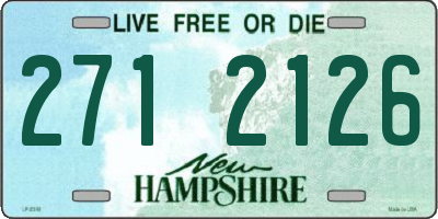 NH license plate 2712126