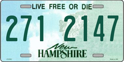 NH license plate 2712147