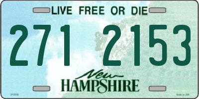 NH license plate 2712153
