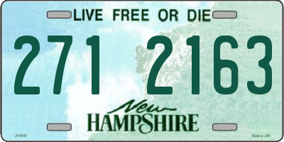 NH license plate 2712163