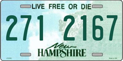 NH license plate 2712167