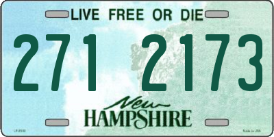 NH license plate 2712173