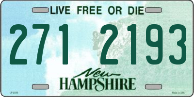 NH license plate 2712193