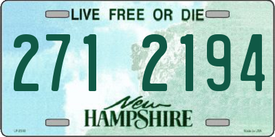 NH license plate 2712194