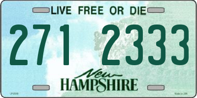 NH license plate 2712333