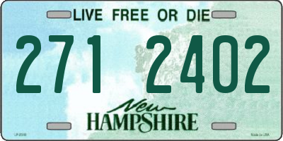 NH license plate 2712402