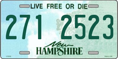 NH license plate 2712523