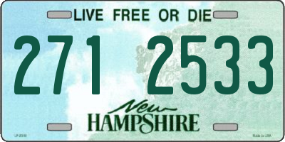 NH license plate 2712533